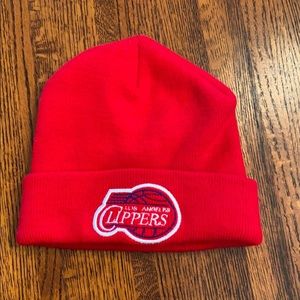 Red LA Clippers Beanie